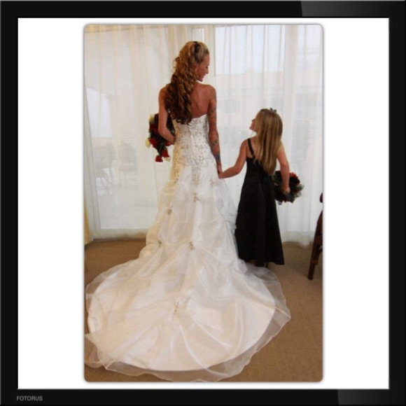 White Corset Wedding Dress